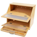 Porta Pão Premium com Tábua de Corte Integrada + Brinde Manteigueira