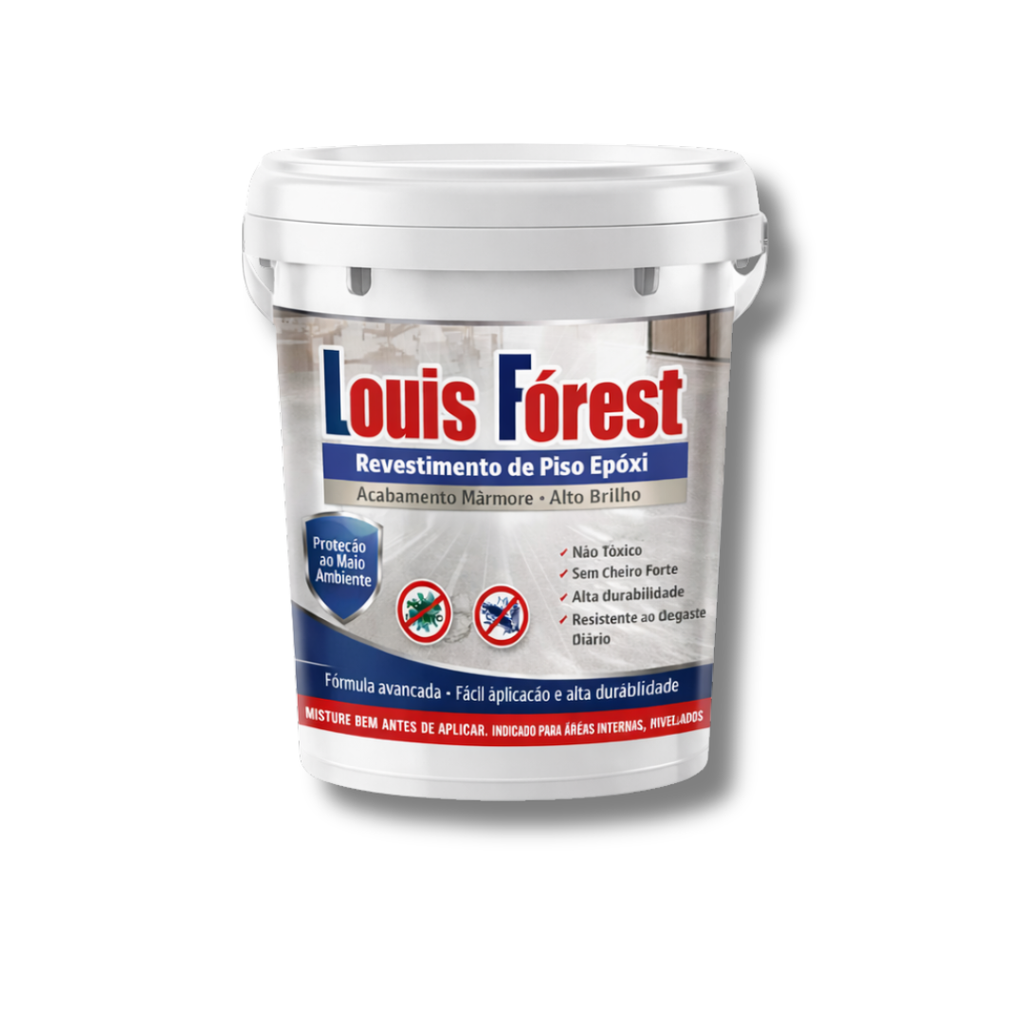 Louis Fórest: Revestimento de Piso Epóxi com Acabamento de Mármore de Alto Brilho 🔥Estoque Limitado🔥