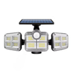 Refletor Led Solar Com 3 Cabeças Potência 800W - Sensor de Movimento e Controle Remoto 🔥Queima de Estoque🔥